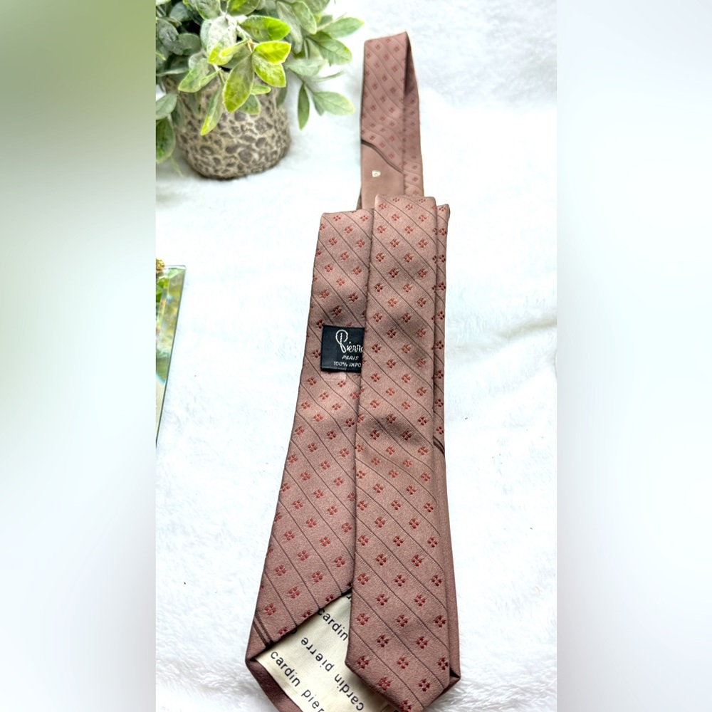 Pierre Cardin Brown Tie with Soft Texture - Picture 5 of 6